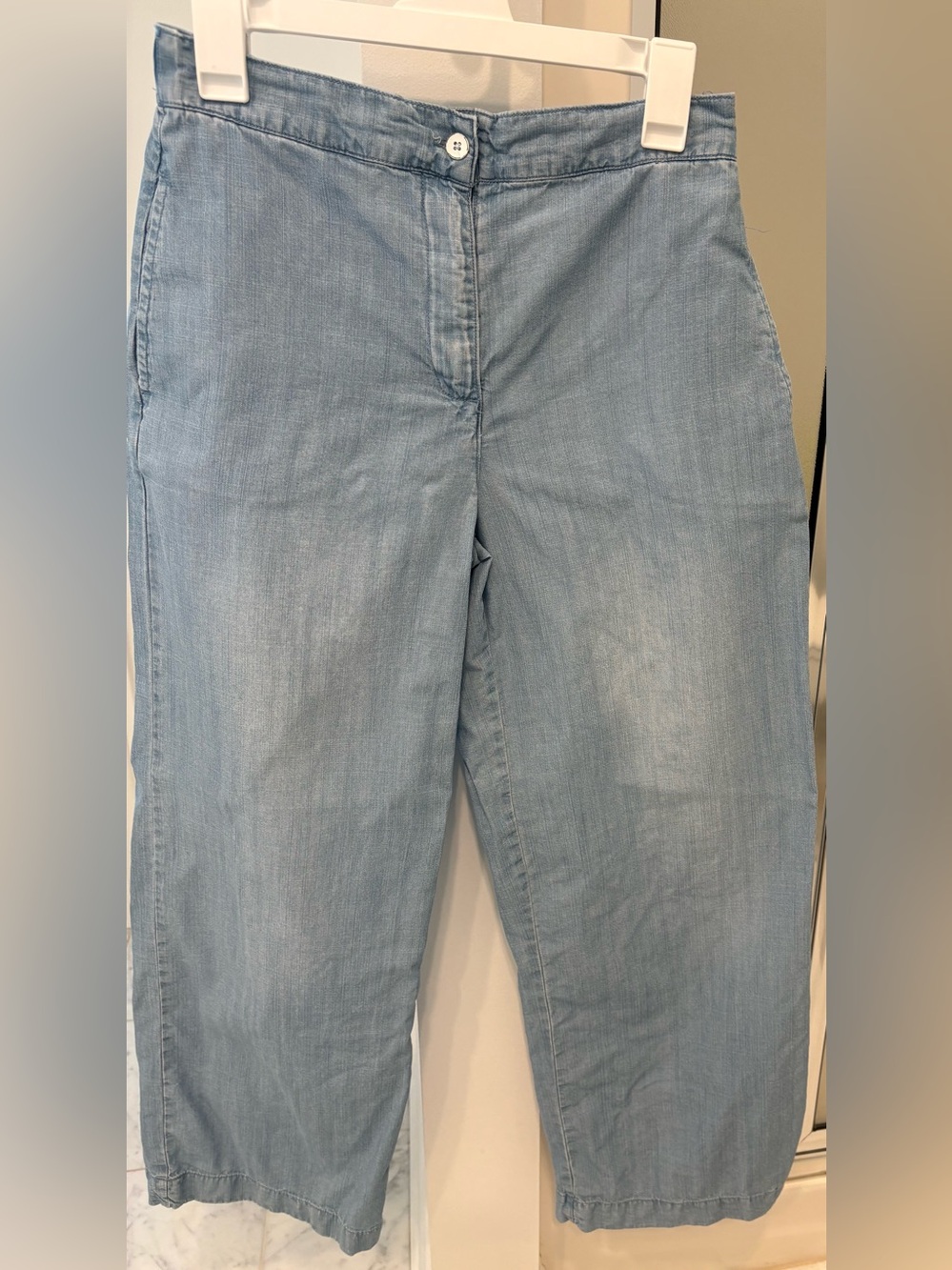 For the Republic Light Blue Women’s Wide-Leg Jeans Light Weight